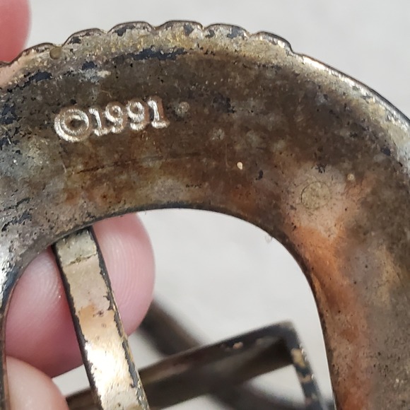 Vintage Aztec Southwestern Beaded Black Leather Belt 34 Retro Bohemian Indian - Picture 13 of 13